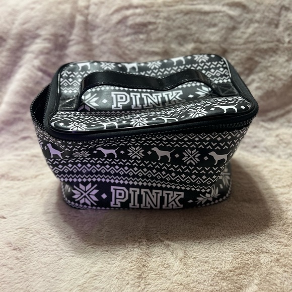 PINK Victoria's Secret Other - Victoria’s Secret PINK Dog Print Train Case